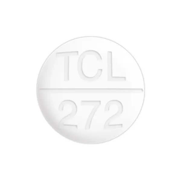 White Round pill with imprint TCL272 — Mucus relief Guaifenesin 400 mg; (view 2)